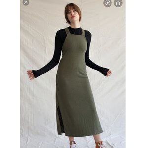 Back Beat Rags Apron Dress, S